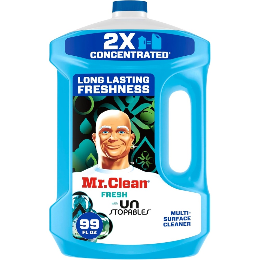 image:imageMr Clean 2X Concentrated Multi Surface Cleaner with Unstopables Fresh Scent 99 fl oz99 Fl Oz Pack of 1