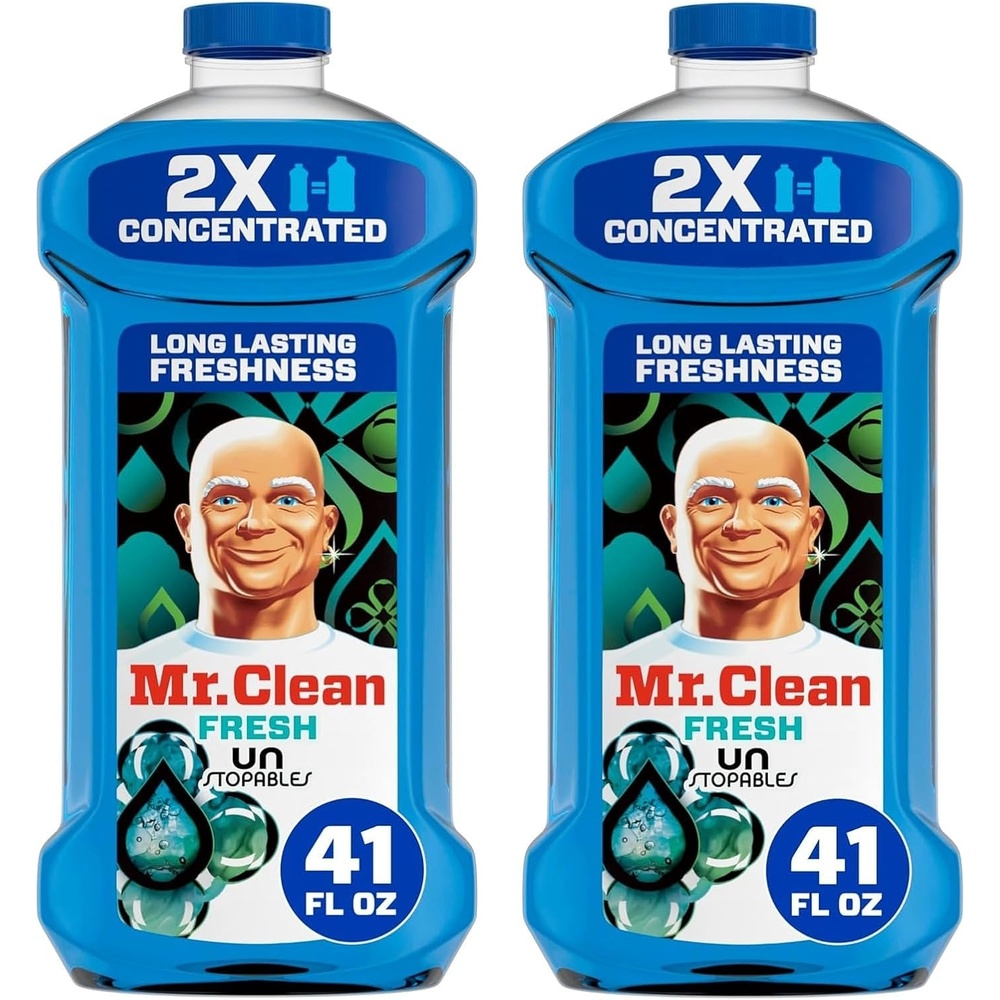 image:imageMr Clean Liquid All Purpose MultiSurface Cleaner  with Febreze Freshness Linen amp Sky Scent  45 Ounce Bottle Pack of 2 Total 90 fl oz