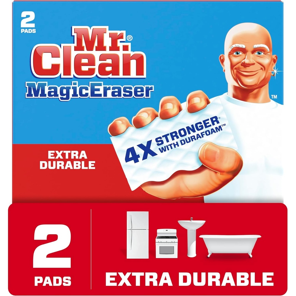 image:imageMr Clean Magic Eraser Extra Durable Scrubber amp Cleaning Sponge 4 Count Pack of 12 Count Pack of 1