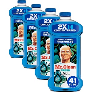 Mr. Clean 2X Concentrated Multi Surface Cleaner with Unstopables Fresh Scent 99 fl oz(41 Fl Oz (Pack of 4))