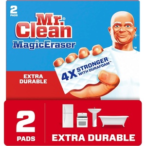 Mr. Clean Magic Eraser Extra Durable Scrubber & Cleaning Sponge, 4 Count (Pack of 1)(2 Count (Pack of 1))