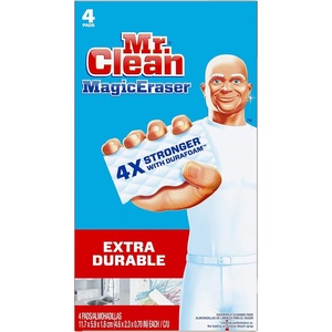 Mr. Clean Magic Eraser Extra Durable Scrubber & Cleaning Sponge, 4 Count (Pack of 1)(4 Count (Pack of 1))