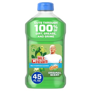 Mr. Clean Multipurpose and Multi-surface Liquid Cleaner, Gain Original Scent, 45 fl oz(Citrus)